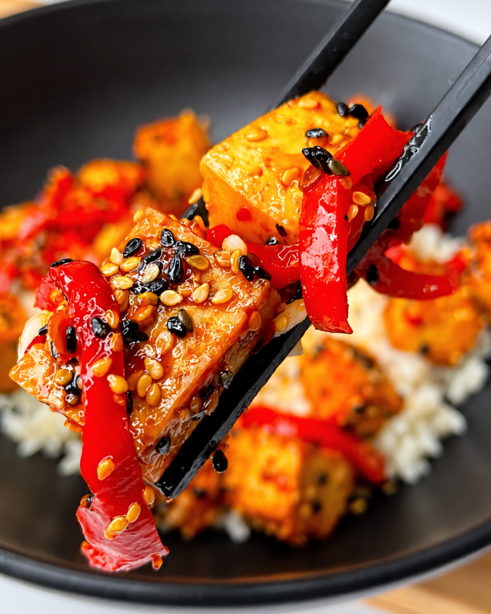 Sticky Chili-Tofu