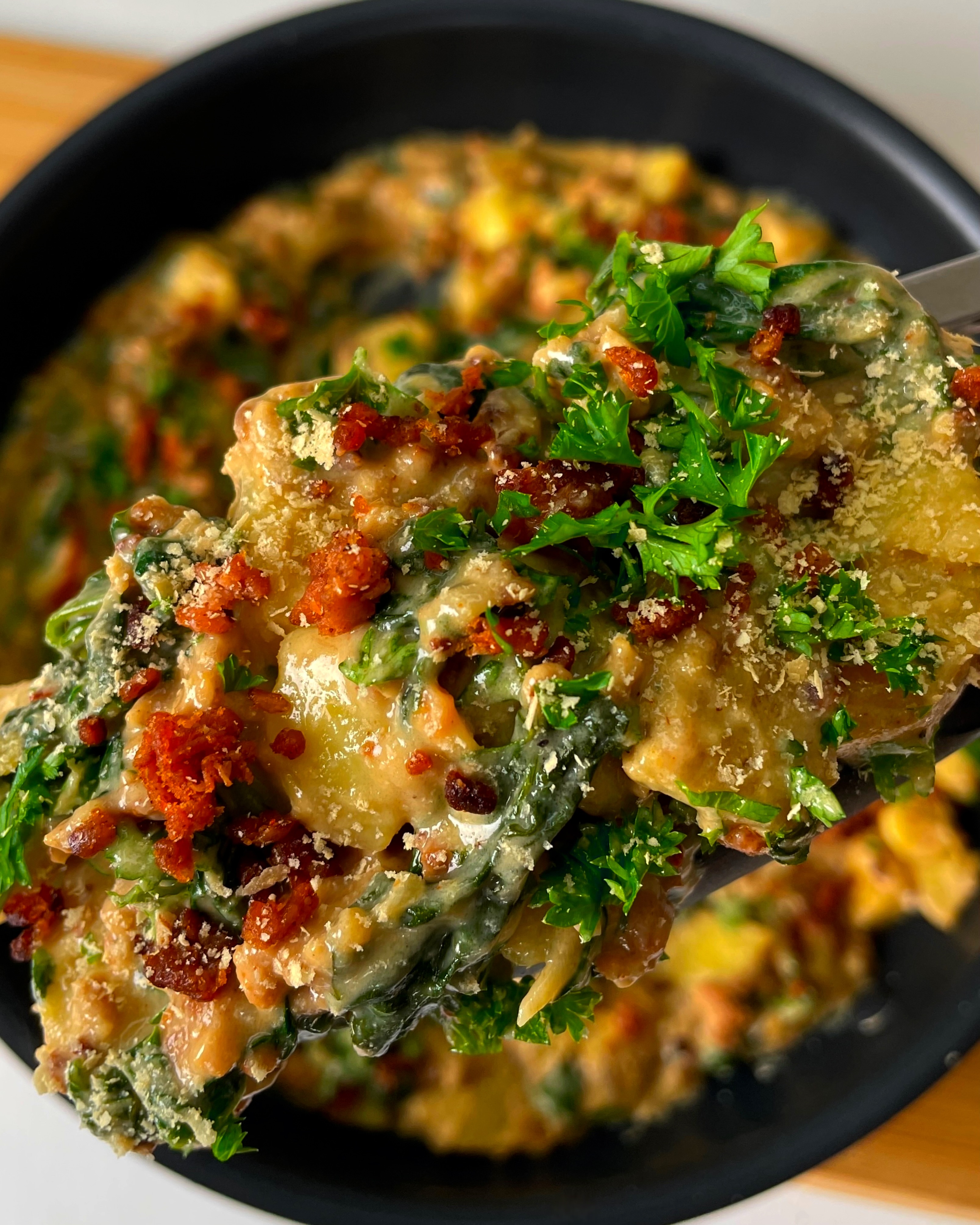 Cremige Knoblauch-Kartoffeln