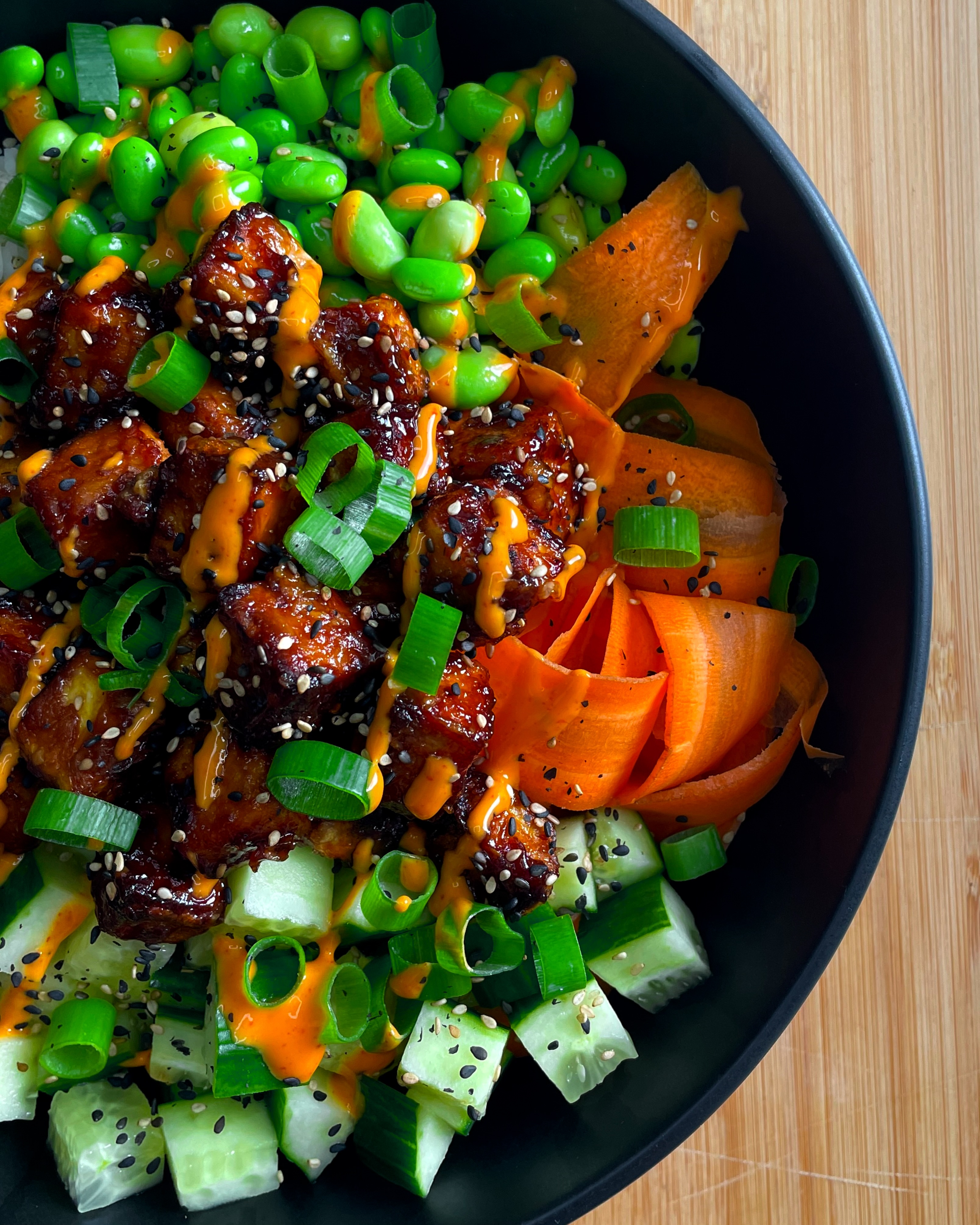 Crispy Teriyaki Tofu Bowl