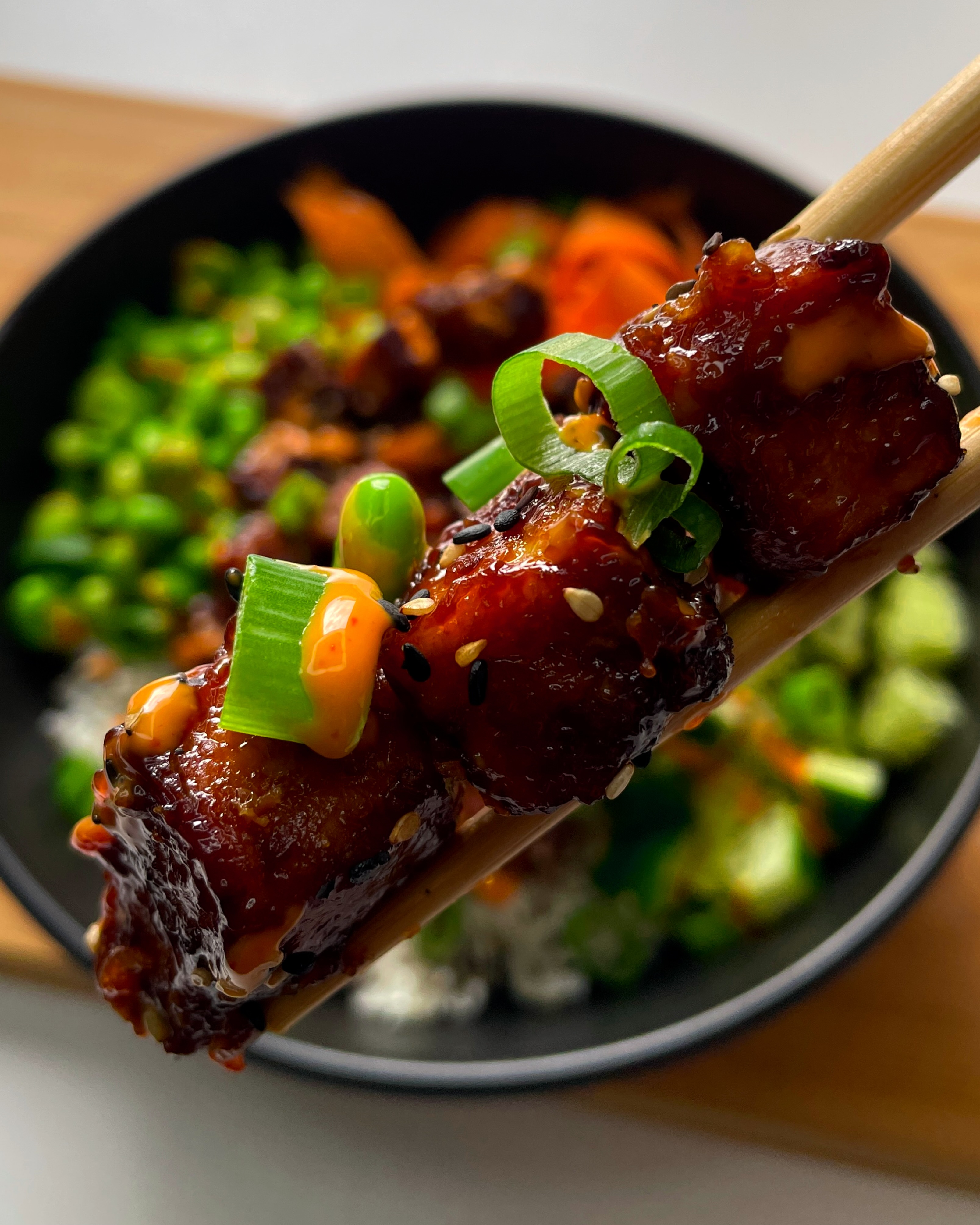 Crispy Teriyaki Tofu Bowl